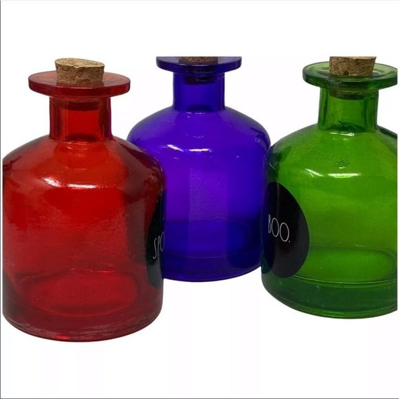 RAE DUNN Halloween Glass Potion Bottle Decor Witch Hocus Magic Decoration Accent - Picture 4 of 11